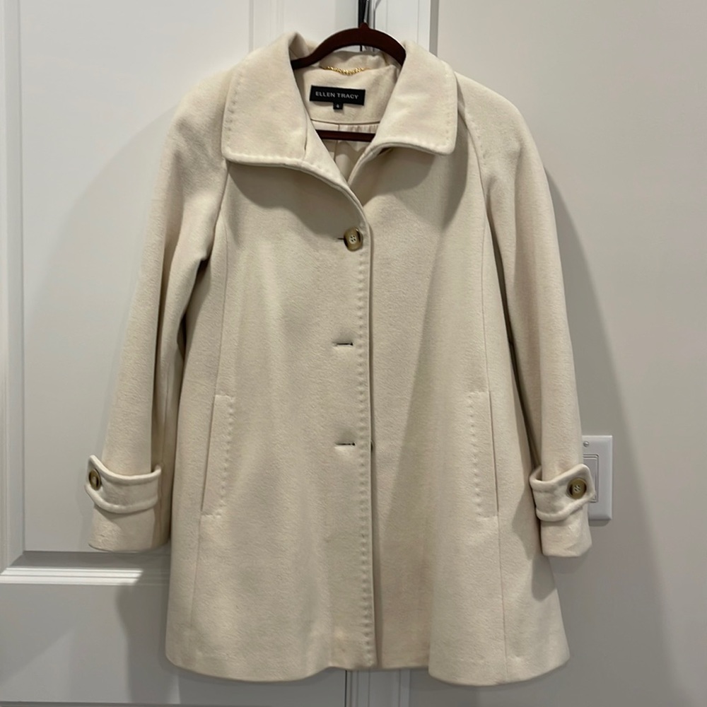 Wool dress coat.